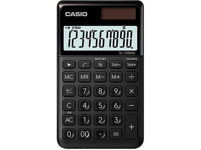 159799 Casio SL-1000SC-BK Bordregner CASIO SL-1000SC Sort Kalkulator | Regnemaskin | Lommeregner