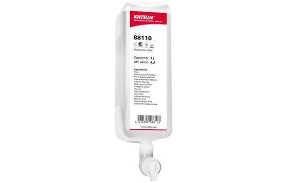 125384 Katrin 88110 H&#229;nds&#229;pe KATRIN Clean flytende 1L Naturlig h&#229;nds&#229;pe 1 liter