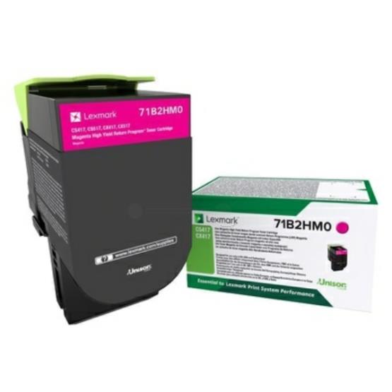 9424795 Lexmark 71B2HM0 LEXMARK 3,5K Return Program Magenta Tone R&#248;d toner til CS417dn, CX417de, CS517de