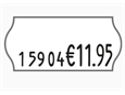 9428964 Contact 21001026 Prismaskin med 1 linje/10 tegn 26x12mm Contact Premium pristang | 10 tegn