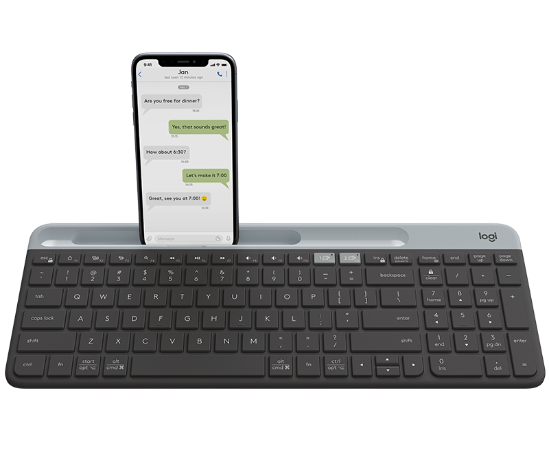 9431747 Logitech 920-009274 Tastatur Logitech K580 Slim tr&#229;dl&#248;st tastatur | multienhet