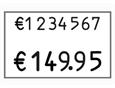 9429453 Contact 21002616-14 Prismaskin med 2 linjer 26 x 16 mm Contact Premium pristang | 8+6 siffer