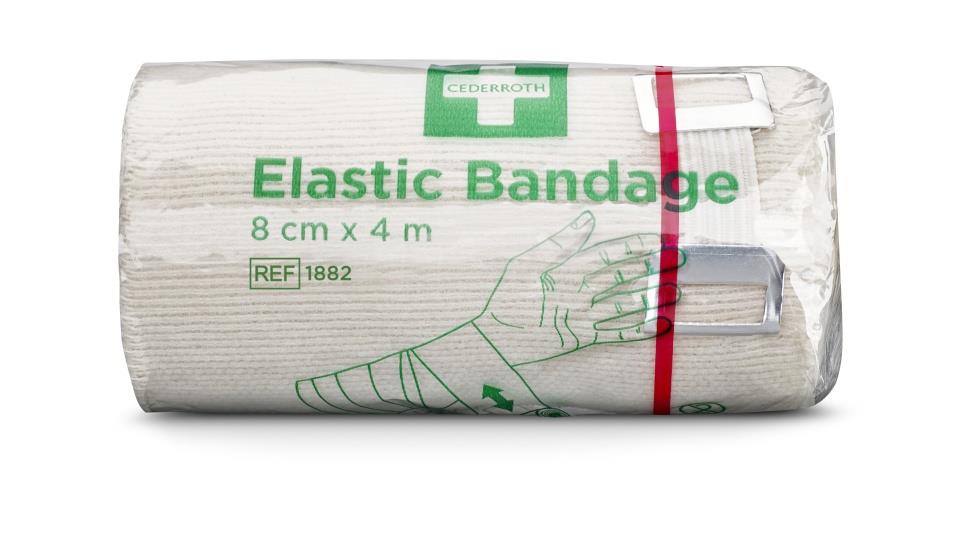 134725  1882 Bandasje CEDERROTH elastisk bind 4mx8cm 