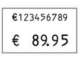 9429454 Contact 22001619 Prismaskin med 2 linjer 32 x 19 mm Contact Premium pristang | 10+6 siffer