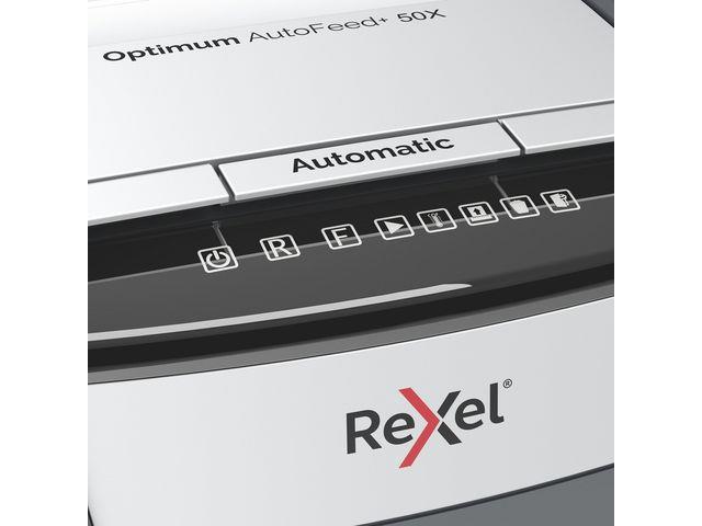 227609 Rexel 2020050XEU Makuleringsmaskin REXEL Auto+ 50X P4 Makuleringsmaskin med krysskutting