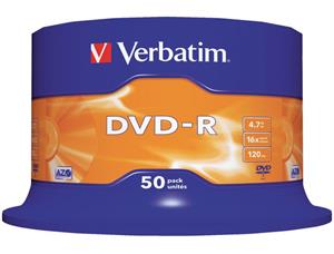 DVD-R VERBATIM 4.7GB 16X Spindle (50) 